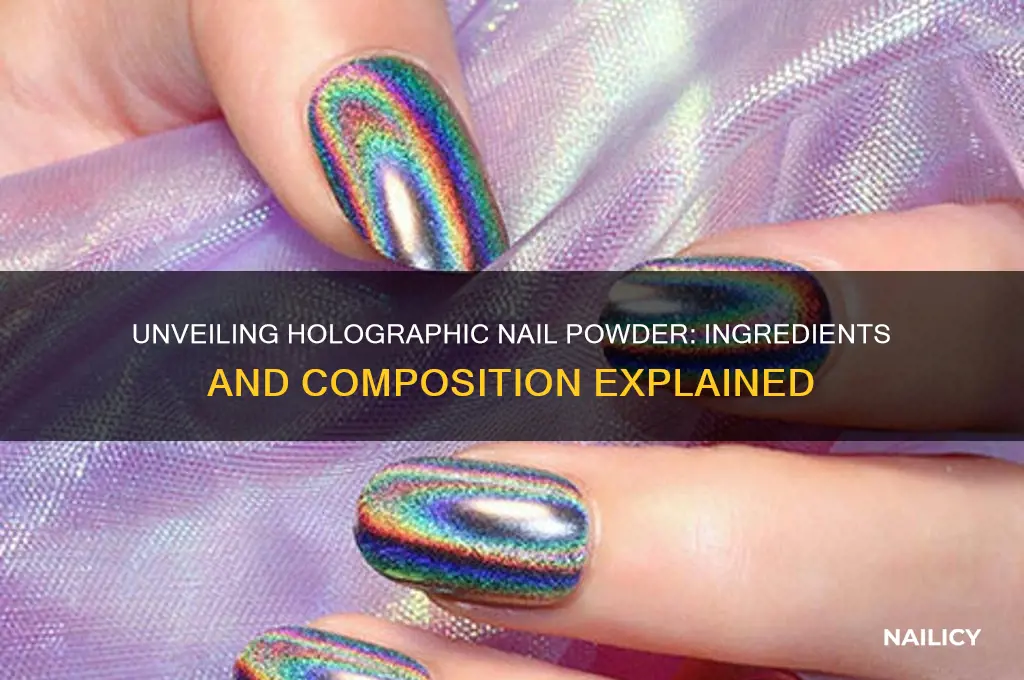 what is holographic nail powder made of