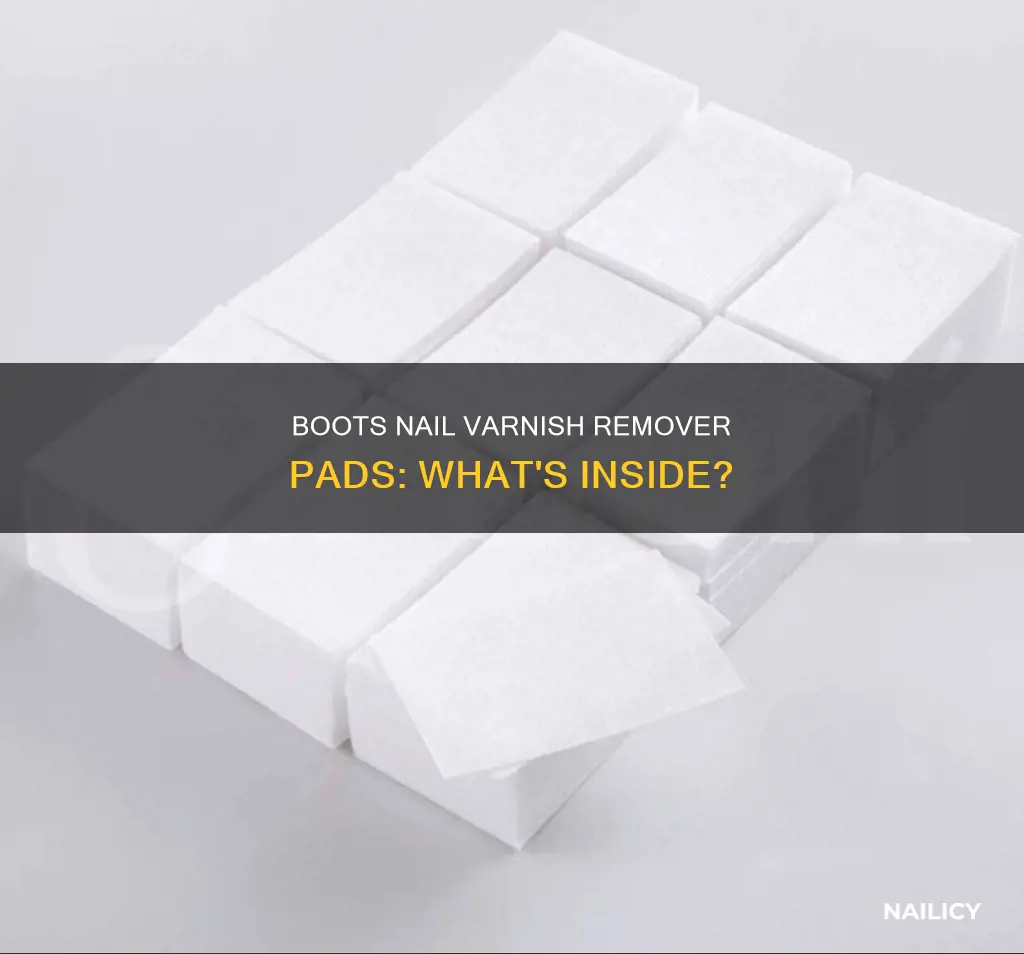 what is in boots nail varnish remover pads
