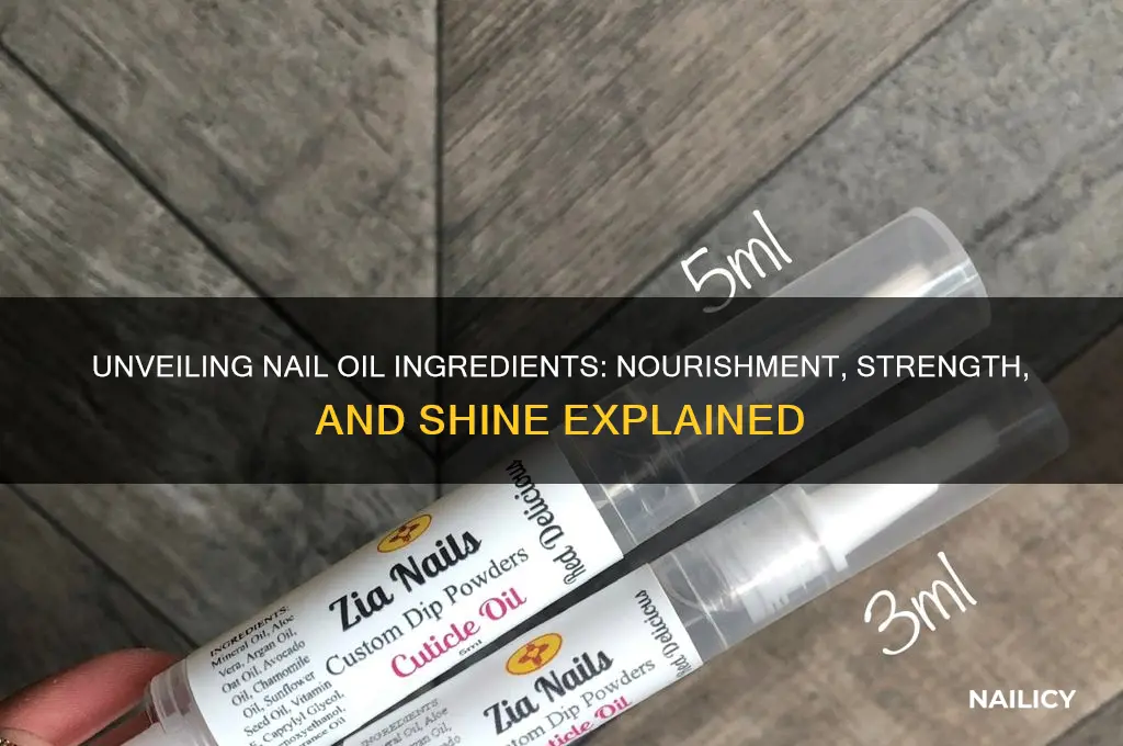 what is in nail oil