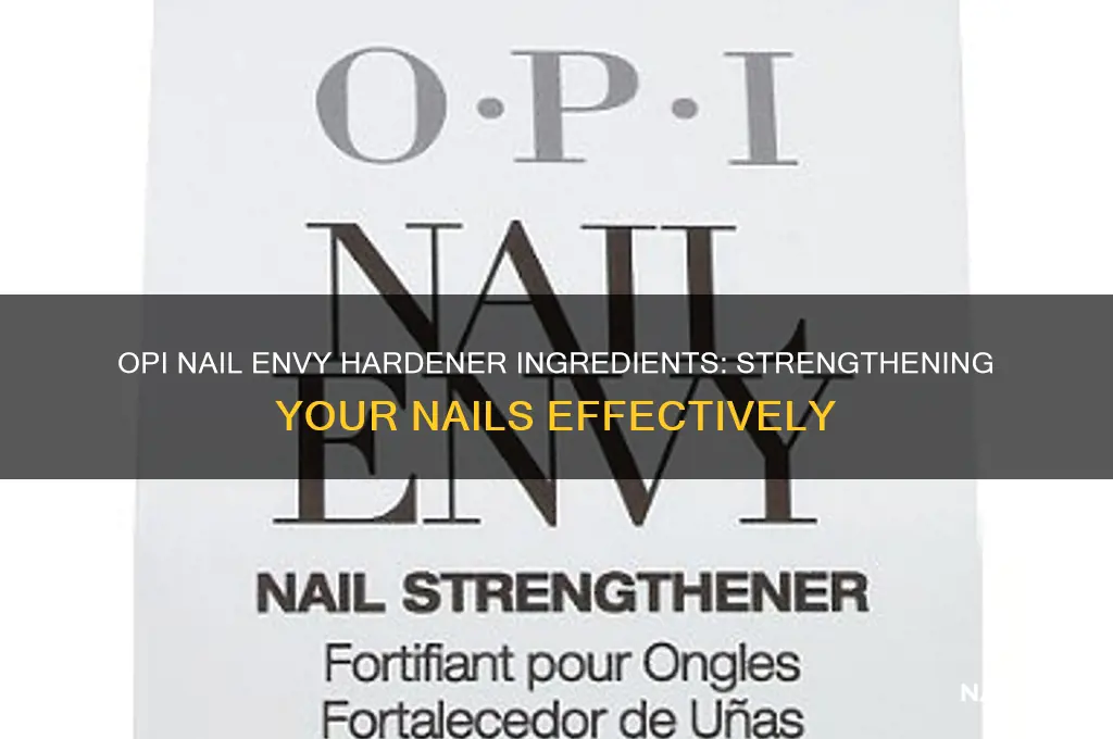 what is in opi nail envy hardener