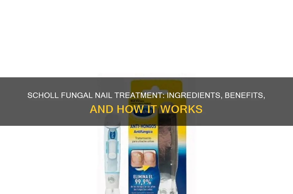 what is in scholl fungal nail treatment