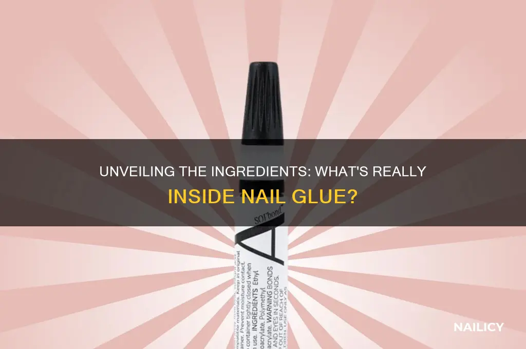 what is inside nail glue