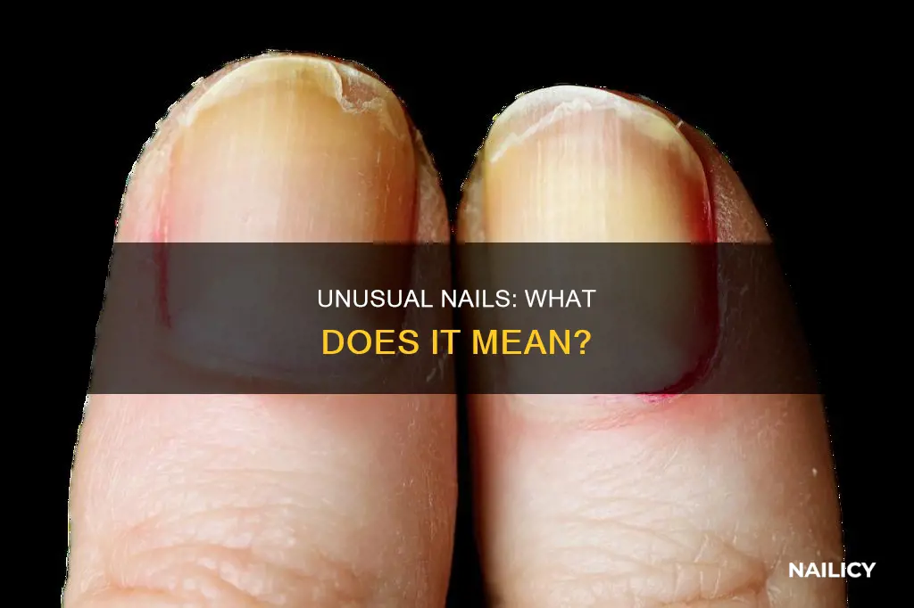 what is it called when your finger nails are abnormal