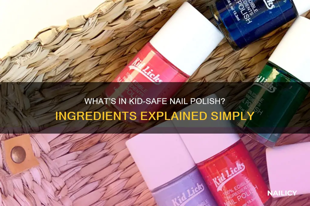 what is kid nail polish made out of