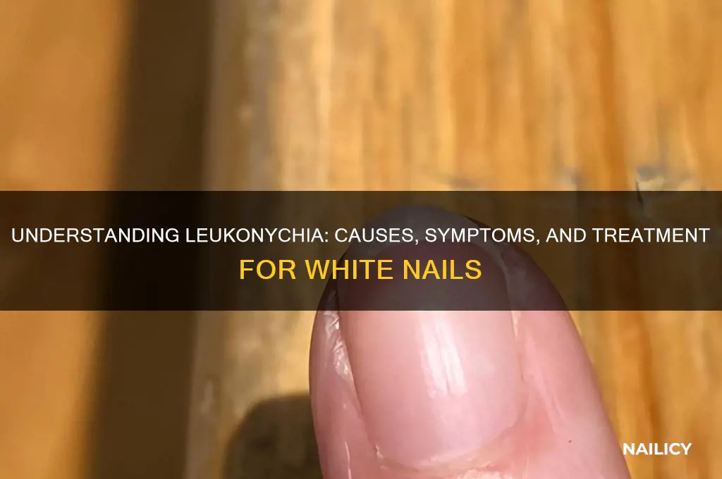 what is leukonychia nails