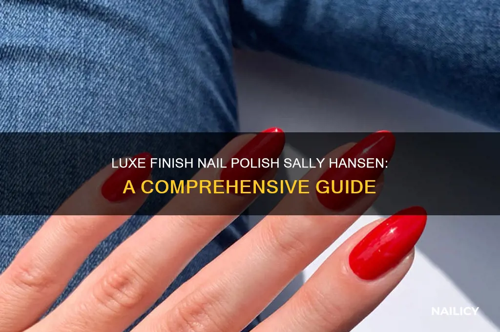 what is luxe finish nail polish sally hansen