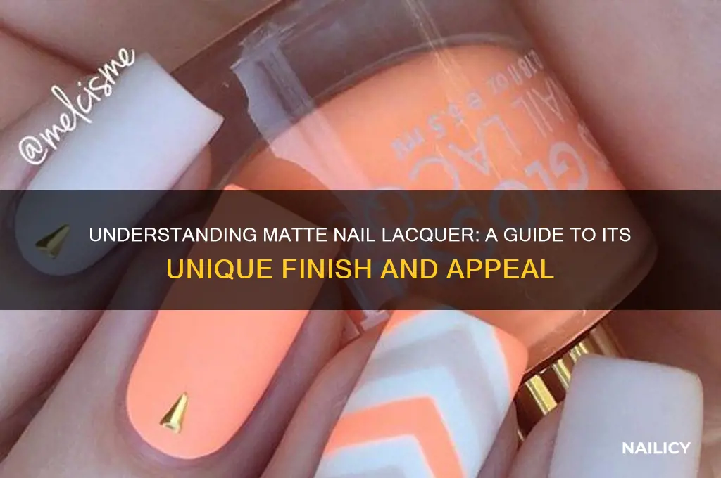 what is matte nail lacquer
