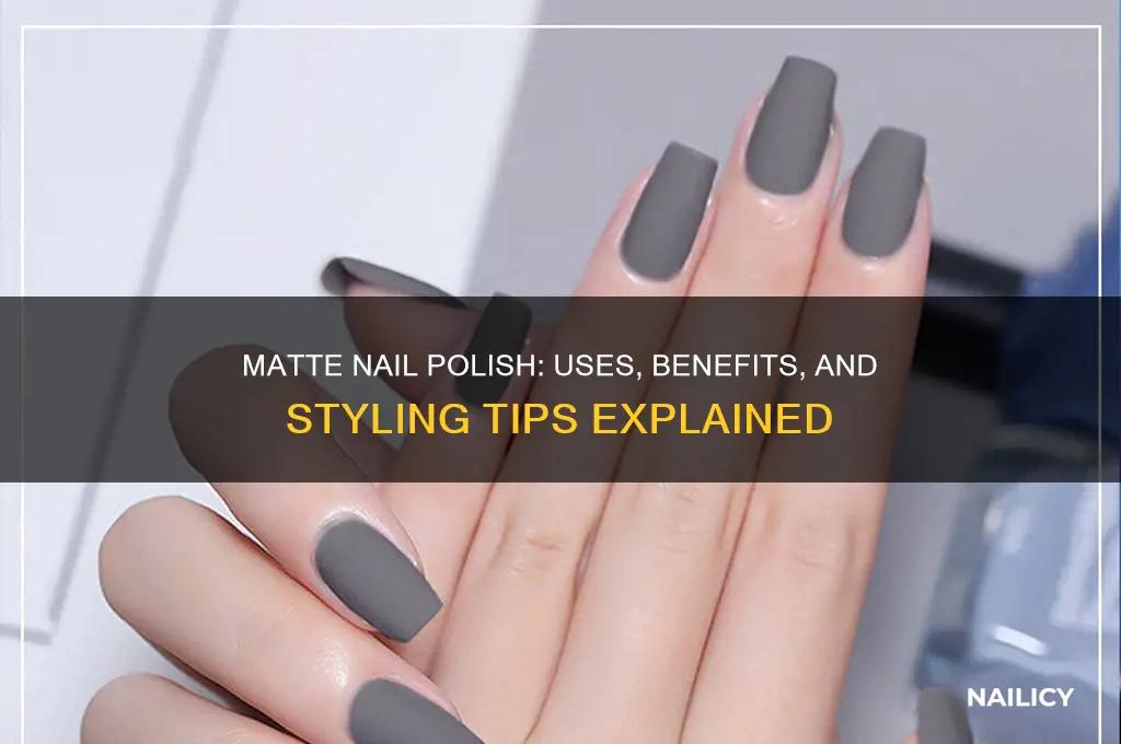 what is matte nail polish used for