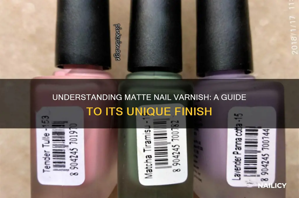 what is matte nail varnish
