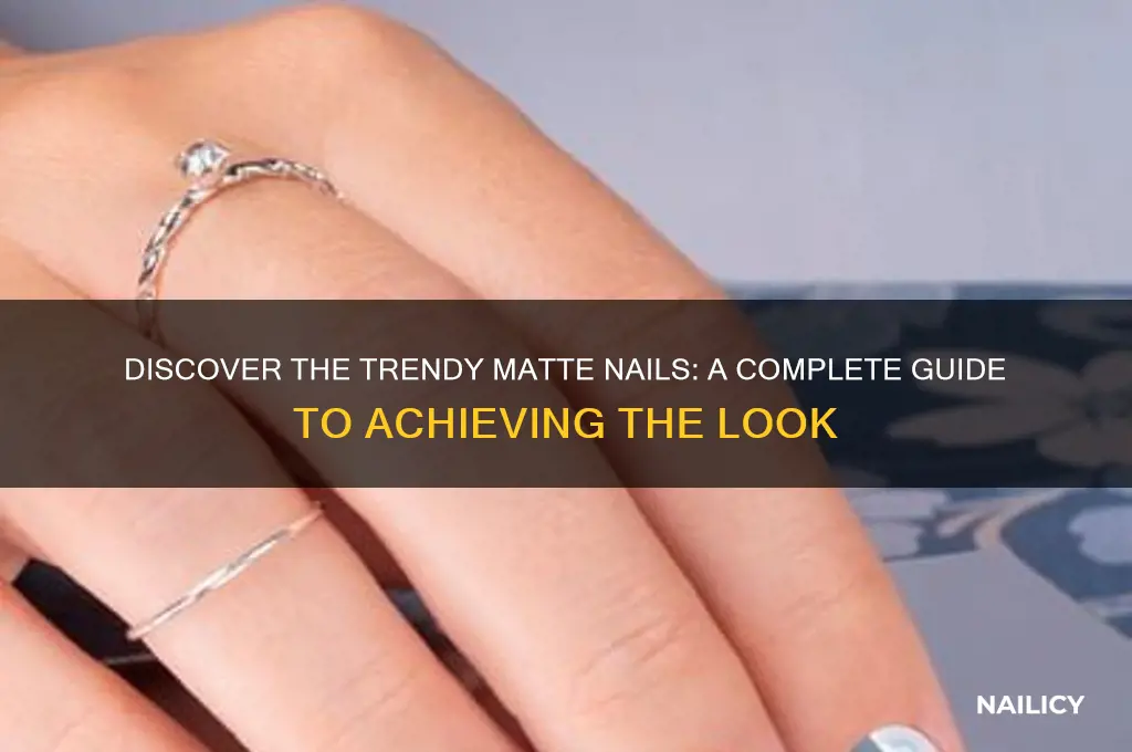 what is matte nails