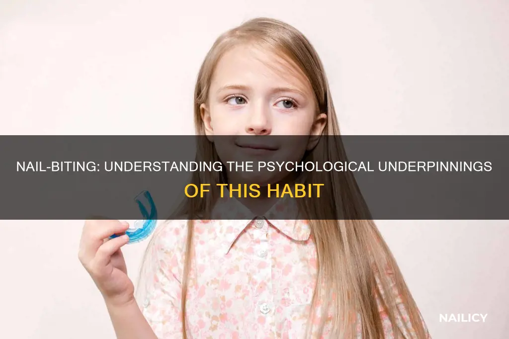 what is means in psychology when children bite their nails