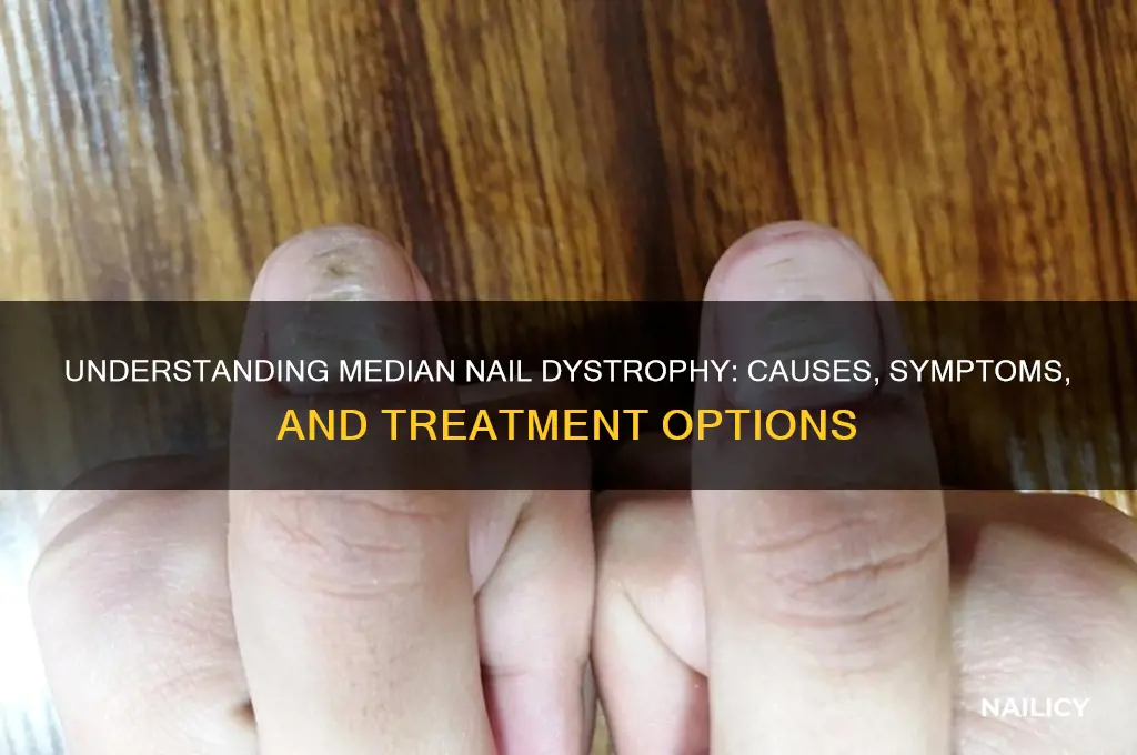 what is median nail dystrophy