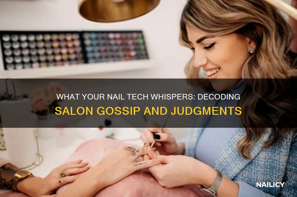 what is my nail tech saying about me