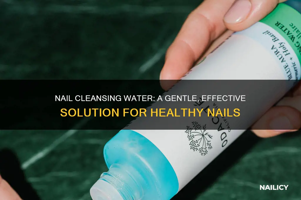 what is nail cleansing water