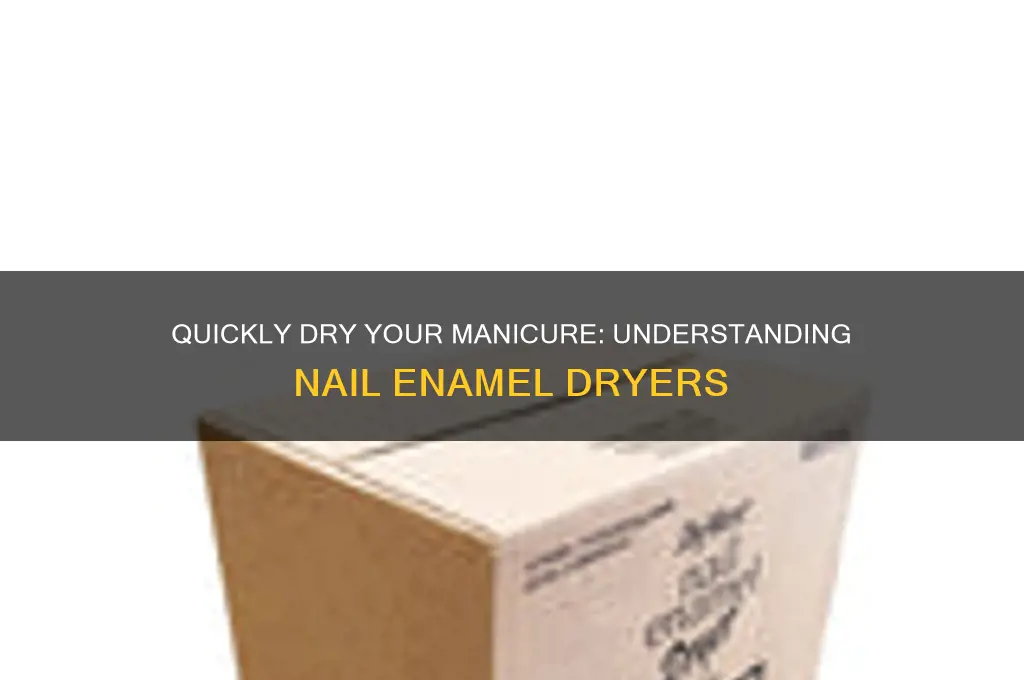 what is nail enamel dryer