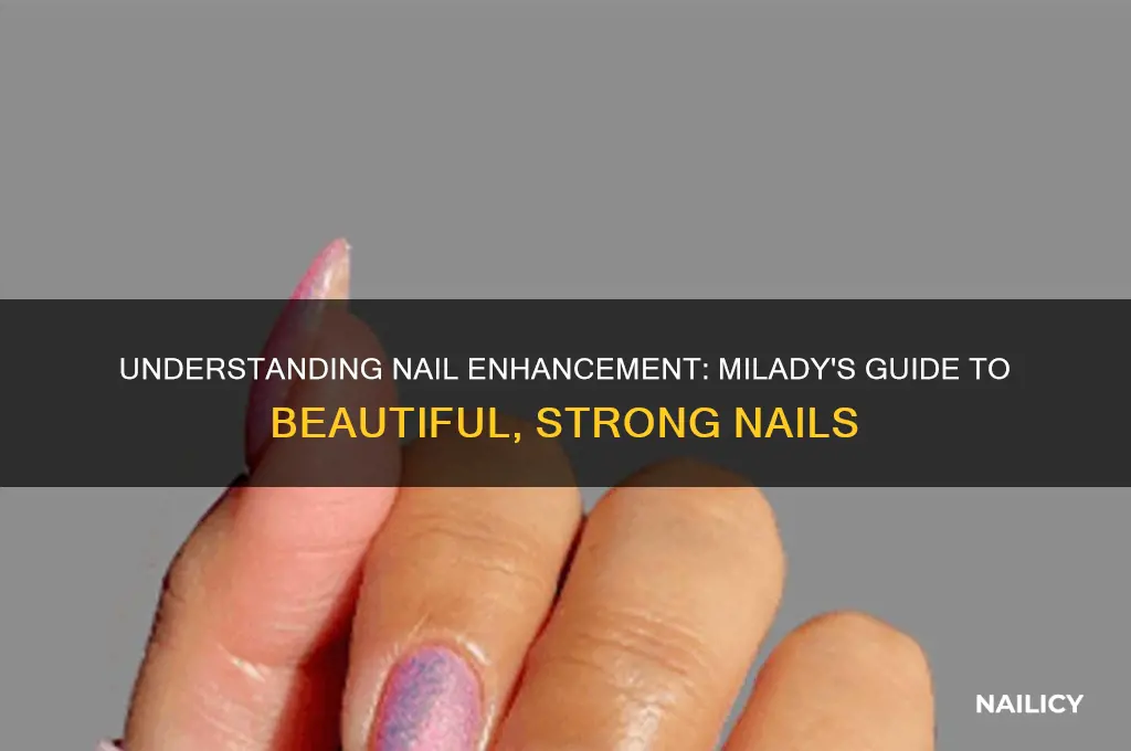 what is nail enhancement milady