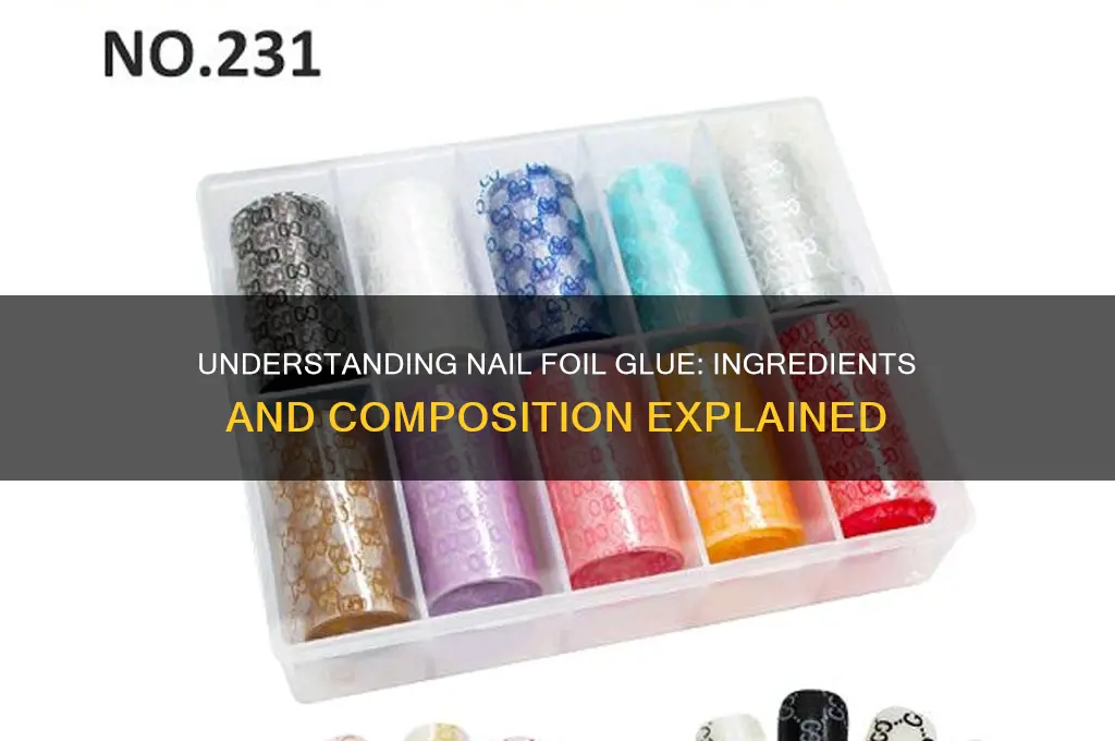 what is nail foil glue made of