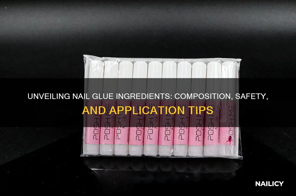 what is nail glue made out of