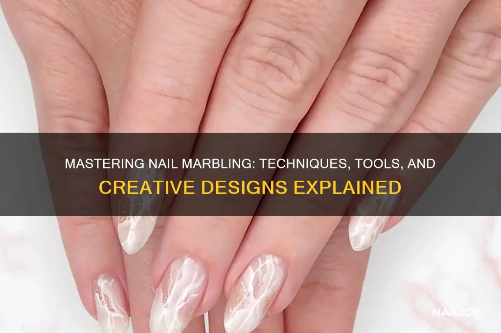 what is nail marbling