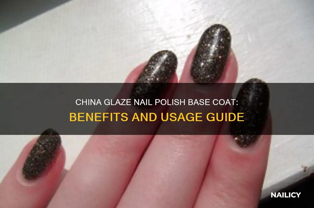 what is nail polish base coat china glaze