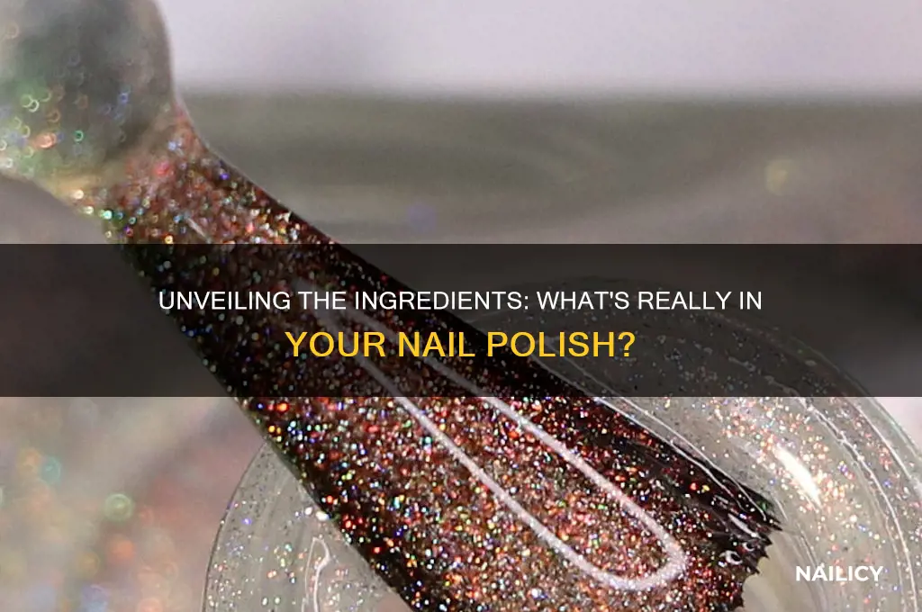 what is nail polish made from