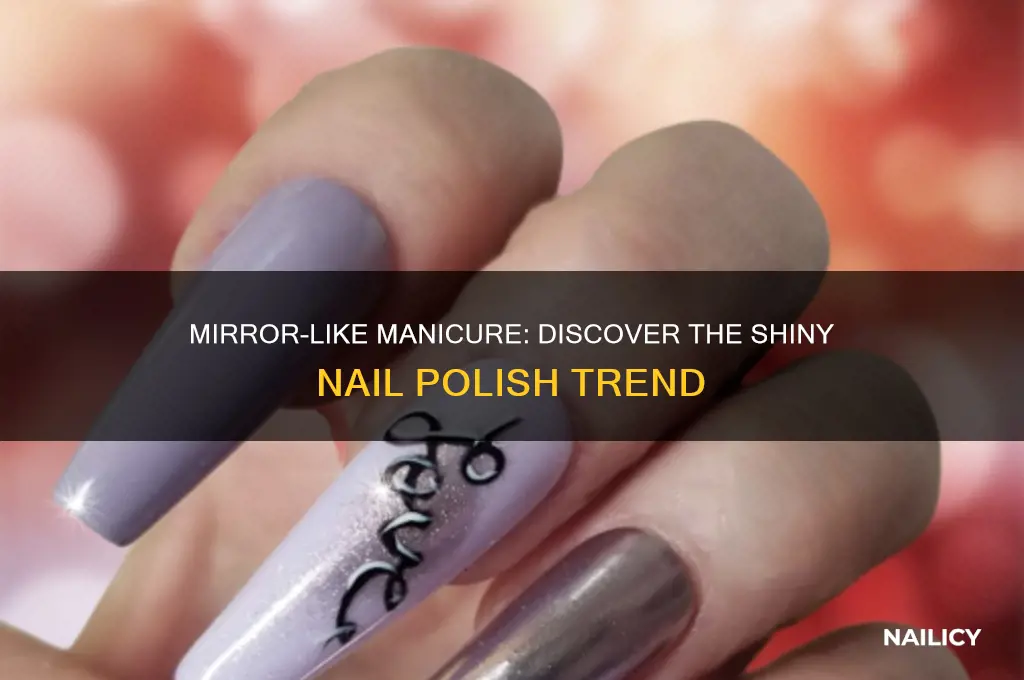 what is nail polish that looks like a mirror called