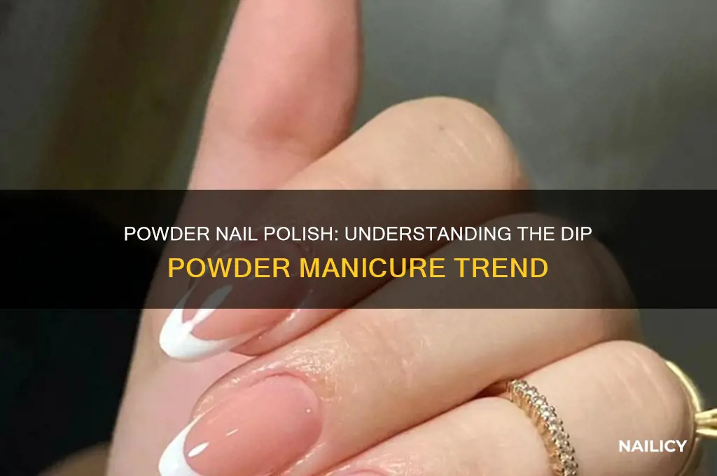 what is nail polish that uses a powder