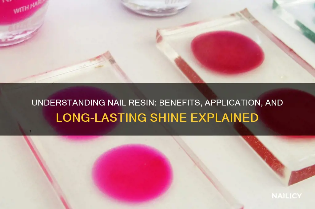 what is nail resin