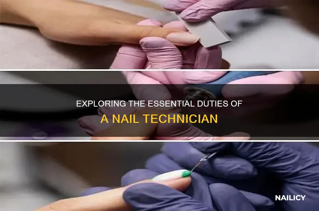 what is nail technician duties