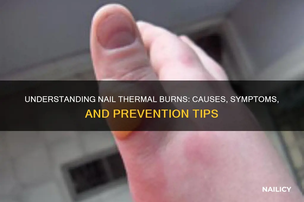 what is nail thermal burn
