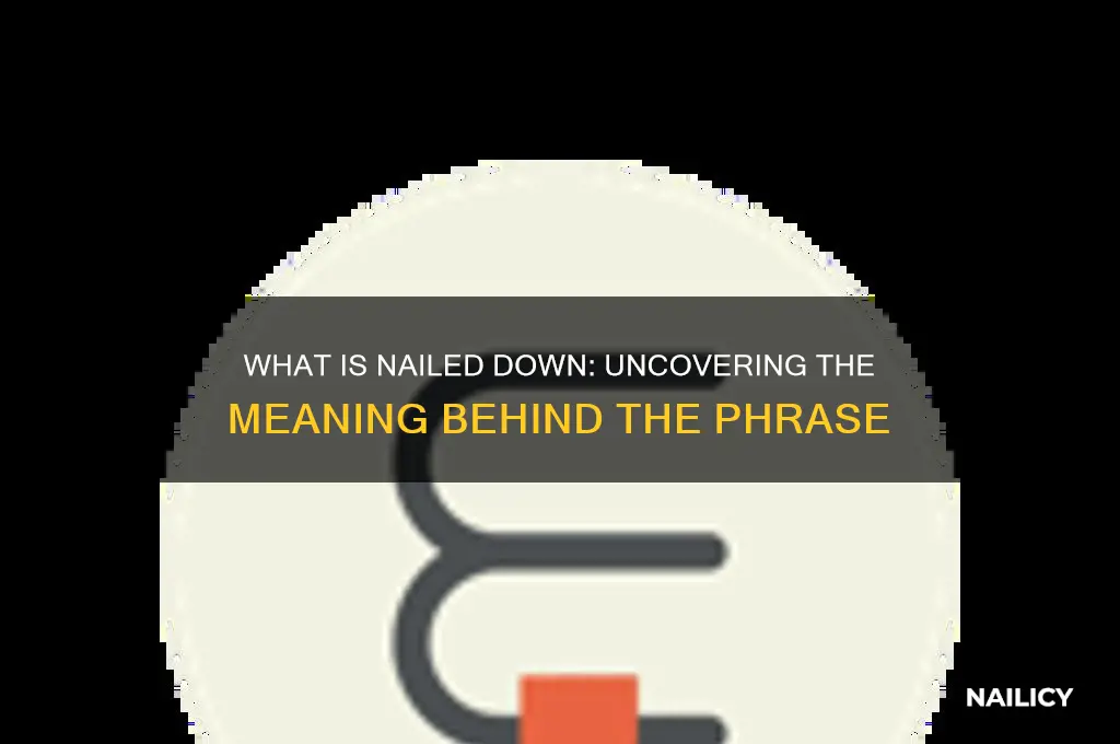 what is nailed down