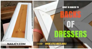 Unveiling the Mystery: What's Nailed to the Backs of Dressers?