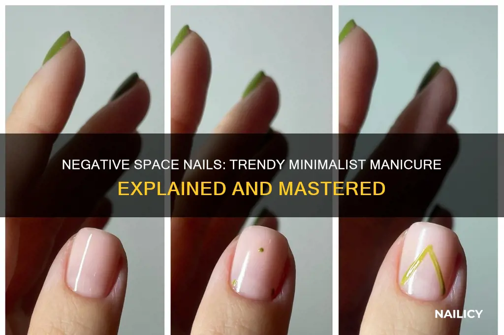 what is negative space nails