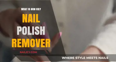 Non-Oily Nail Polish Remover: A Clean, Grease-Free Solution