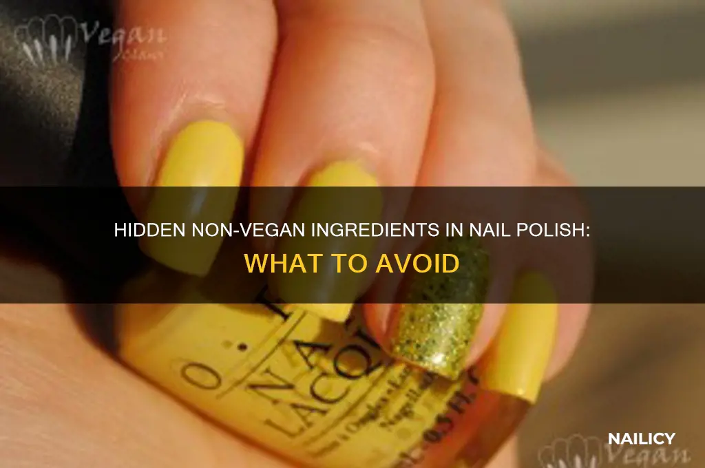 what is not vegan in nail polish