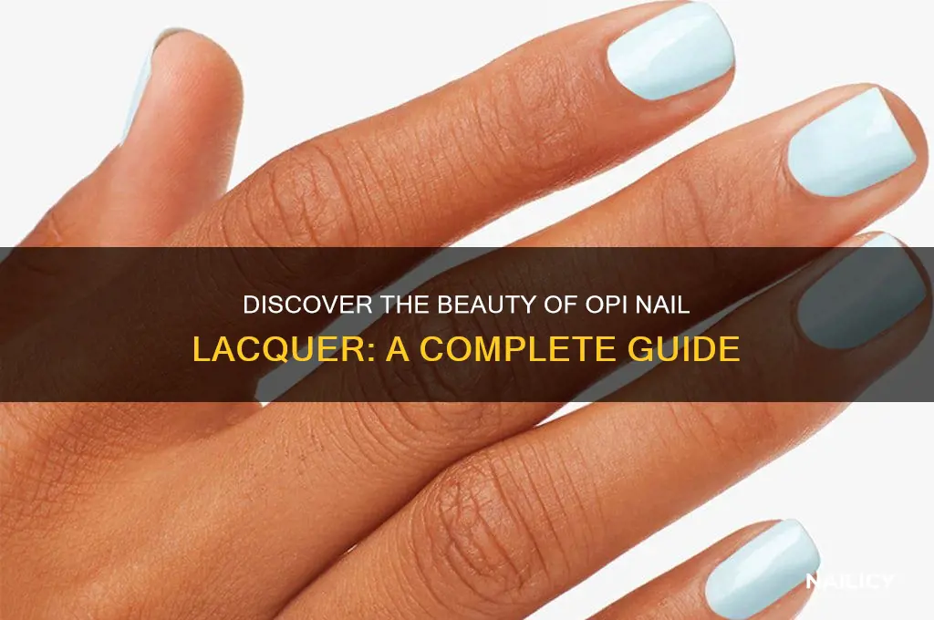 what is opi nail lacquer