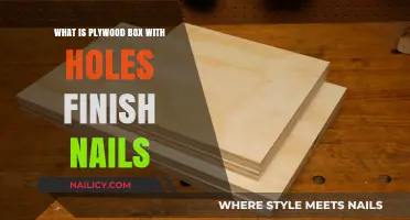 Plywood Box with Holes and Finish Nails: A DIY Guide
