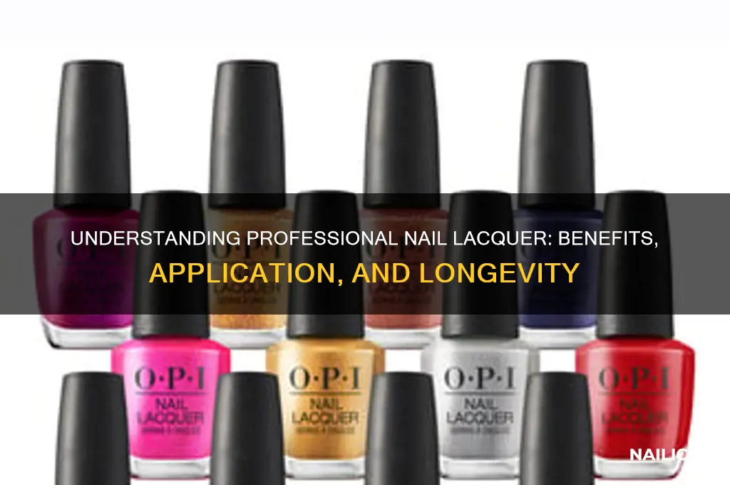 what is professional nail lacquer