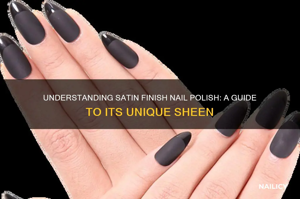 what is satin finish nail polish