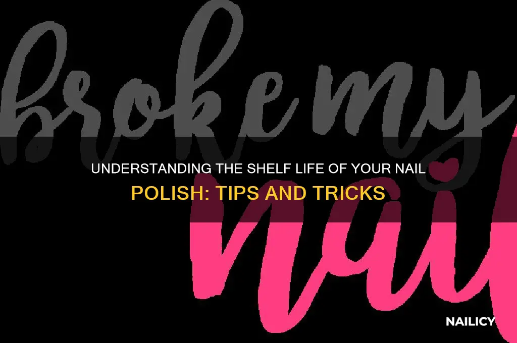 what is shelf life for finger nail polish