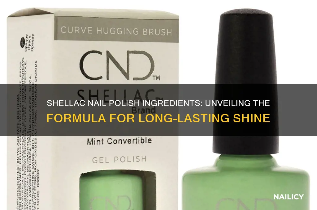 what is shellac nail polish ingredients