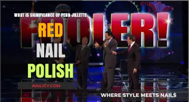 Penn Jillette's Red Nail Polish: Unveiling the Surprising Significance