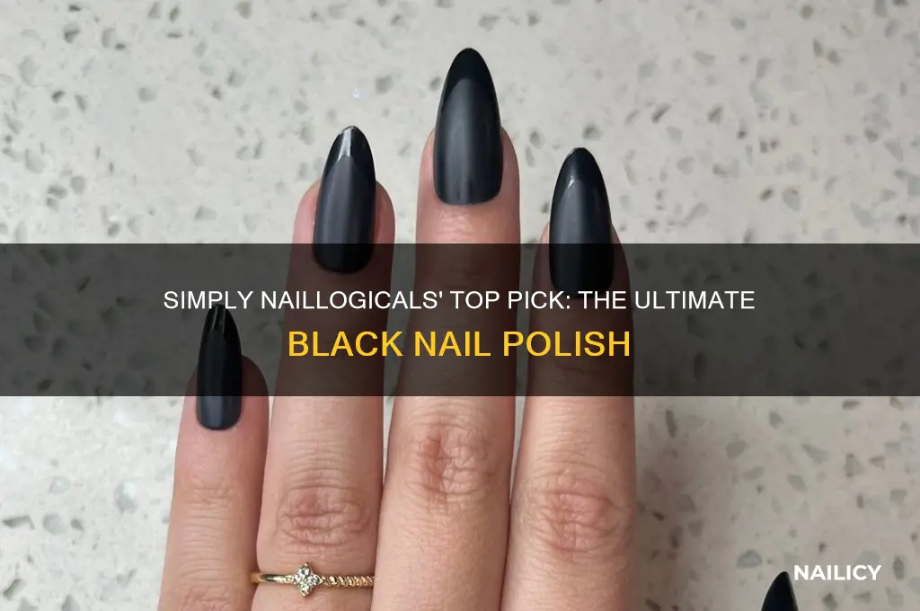 what is simply naillogicals favorite black nail polish