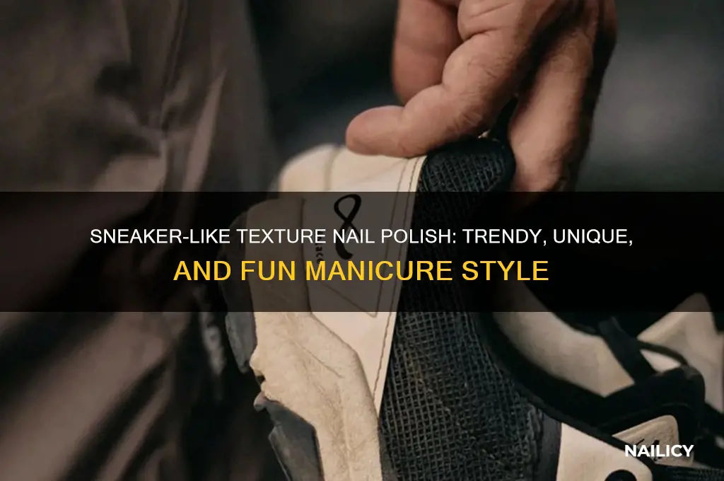 what is sneaker like texture nail polish