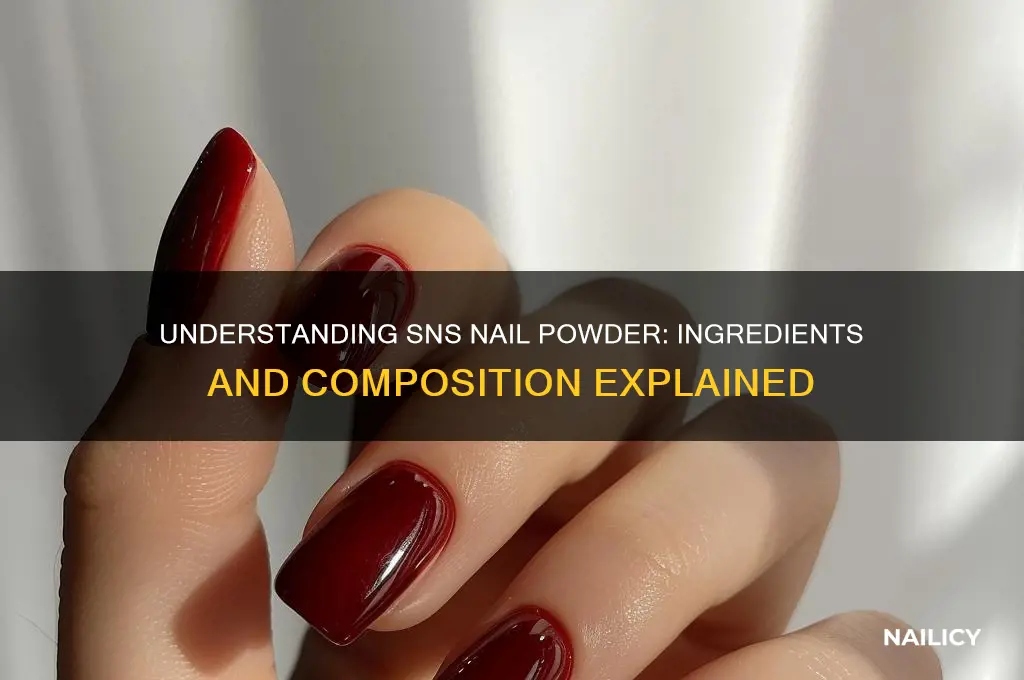 what is sns nail powder made of