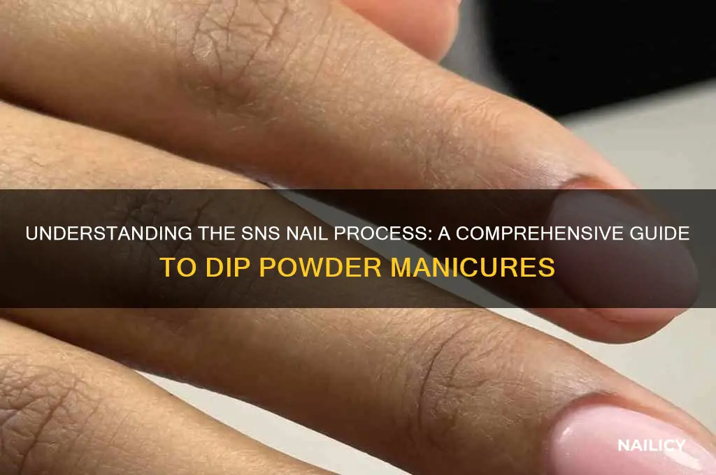 what is sns nail process
