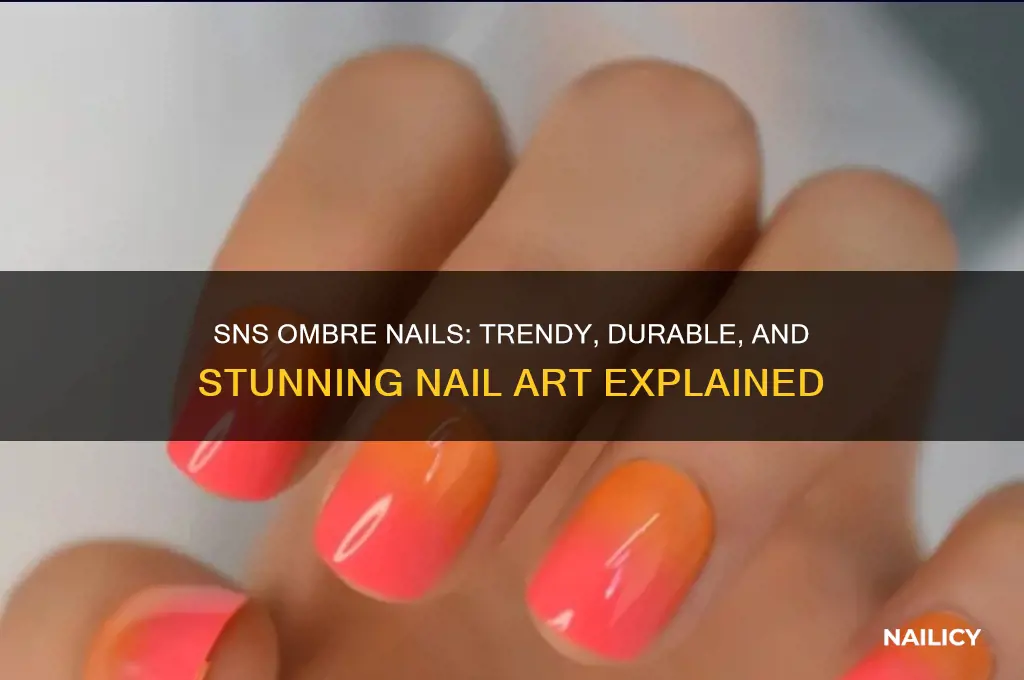 what is sns ombre nails