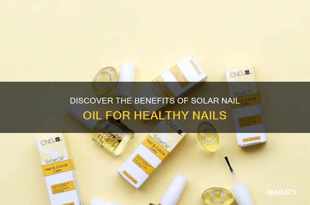 what is solar nail oil