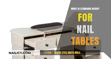Ideal Nail Table Height: Comfort and Ergonomics for Technicians