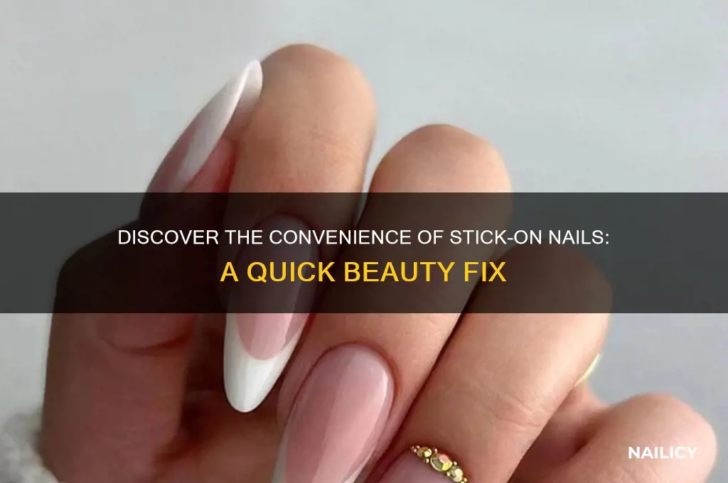 what is stick on nails